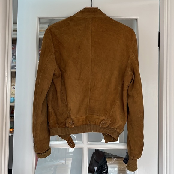 Soft tan suede jacket - vintage - Picture 3 of 3